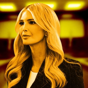 An illustration including a photo of Ivanka Trump