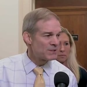 Jim Jordan speaks to reporters after Hunter Biden skips deposition. 