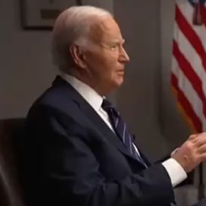 Joe Biden facing Lester Holt 