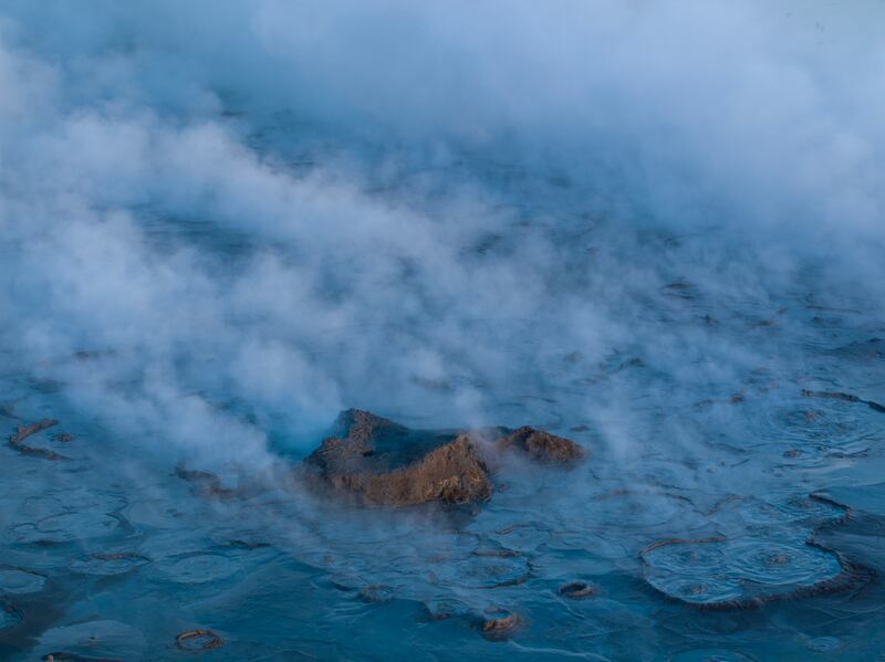 An aerial view of Salton Sea Geothermal field. 