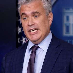 Jeff Zients speaks at a press briefing in the White House.