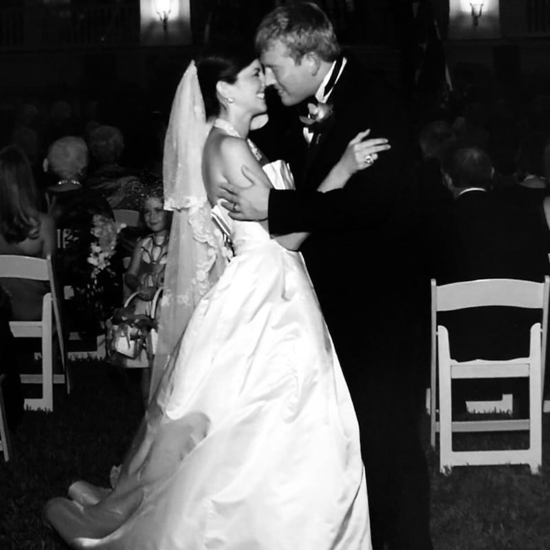 Catherine and Mason Herring on their wedding day.