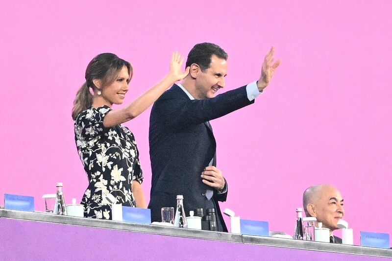 Asma and Bashar al-Assad.