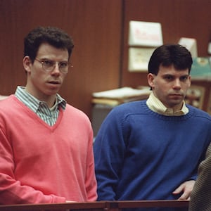 Erik and Lyle Menendez during a pre-trial hearing.