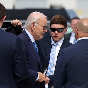 U.S. President Joe Biden walks toward Air Force One