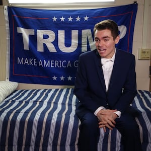 Conservative student and supporter of US President Donald Trump, Nick Fuentes