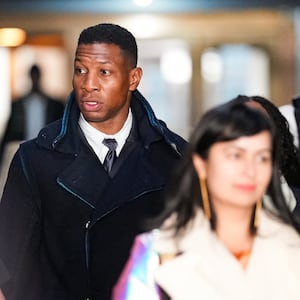 A photo of Jonathan Majors at Manhattan Criminal Court