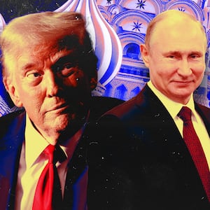 A photo illustration of Donald Trump and Vladimir Putin.