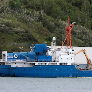 The Polar Prince, a support vessel for the OceanGate Expeditions submersible that imploded while carrying five people to explore the wreck of the sunken Titanic.