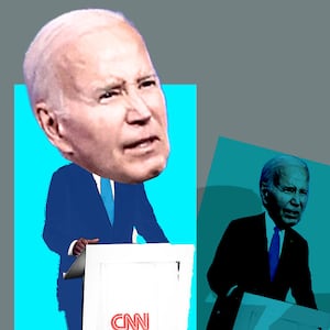 Photo illustration of Joe Biden 