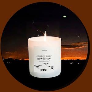 Literie Drones Over New Jersey Candle