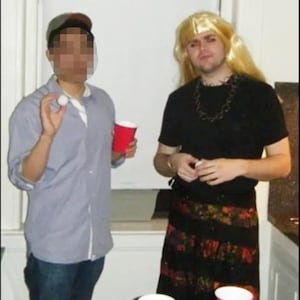 JD Vance in drag during his university days in 2011.