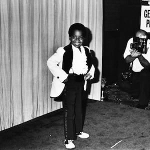 Actor Gary Oldman being photographed by the press as he attends the Emmy Awards, at the Pasadena Civic Auditorium, Hollywood, CA, September 1979.