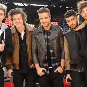 One Direction during a 2013 appearance on "Good Morning America."