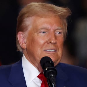 Republican presidential nominee and former U.S. President Donald Trump speaks during a rally at Nassau Veterans Memorial Coliseum, in Uniondale, New York, U.S., September 18, 2024.