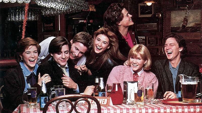 A photo still of the cast of St. Elmo's Fire