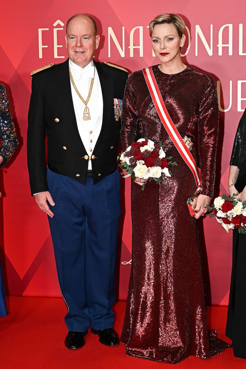 A photograph of Prince Albert II of Monaco and Princess Charlene of Monaco.