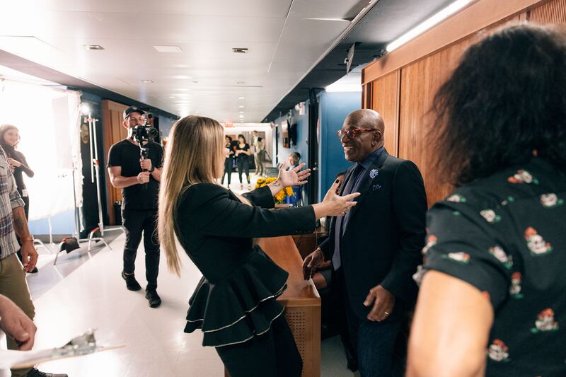 Kelly Clarkson and Al Roker.