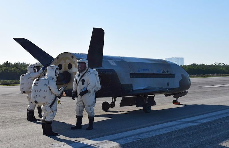 Air Force's X-37B Orbital Test Vehicle mission 4 lands at NASA 's Kennedy Space Center Shuttle Landing Facility