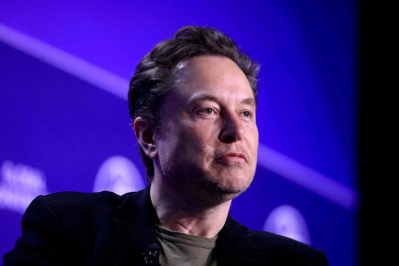 lon Musk, Chief Executive Officer of SpaceX and Tesla and owner of X looks on during the Milken Conference 2024 Global Conference Sessions at The Beverly Hilton in Beverly Hills, California, U.S., May 6, 2024.