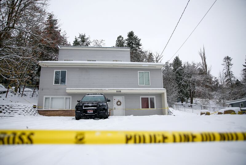 The Moscow, Idaho residence where four young college students were killed. 