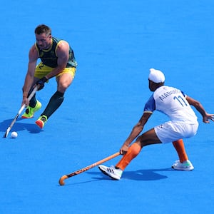 Tom Craig (left) in action at the Paris Games