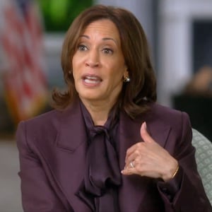 Kamala Harris responded to Donald Trump canceling his ‘60 Minutes’ interview by encouraging viewers to watch his rallies instead. 