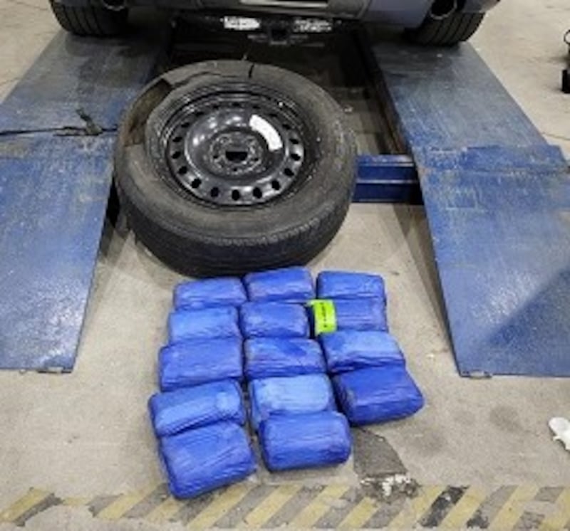 Packages of fentanyl that were seized by Customs and Border Patrol. 