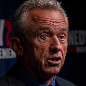 Independent presidential candidate Robert F. Kennedy Jr. speaks during a campaign event.