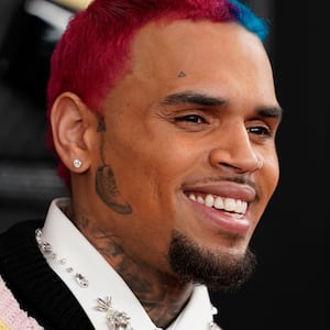 Chris Brown pictured at the 62nd Grammy Awards 