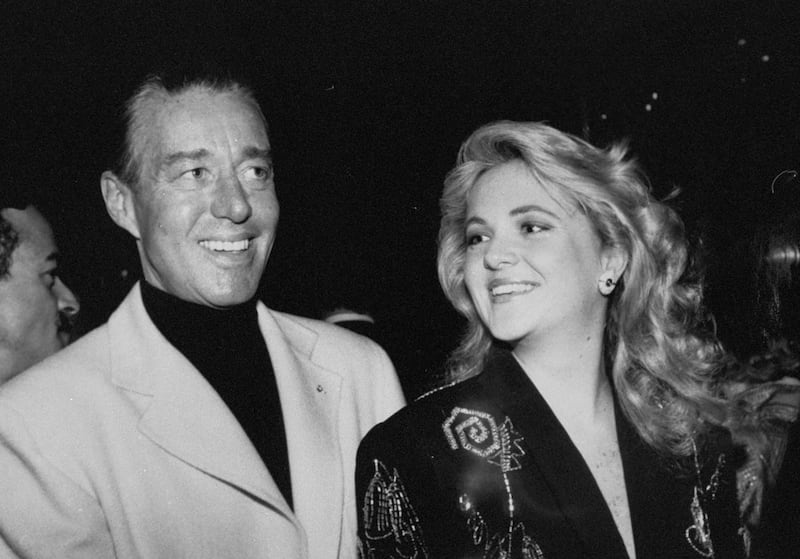 Halston and Cornelia Guest attending the benefit premiere of "The Color of Money" at the Ziegfeld Theater.