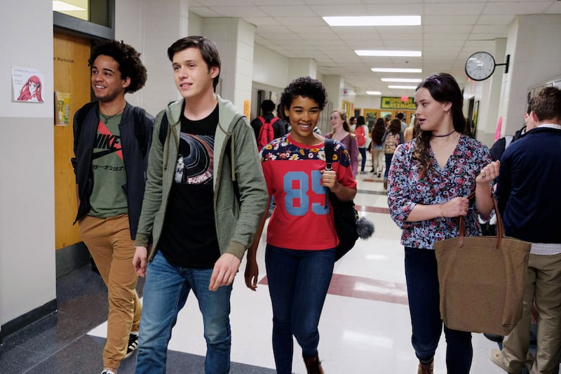 Jorge Lendeborg Jr., Nick Robinson, Alexandra Shipp, Katherine Langford in 'Love, Simon'