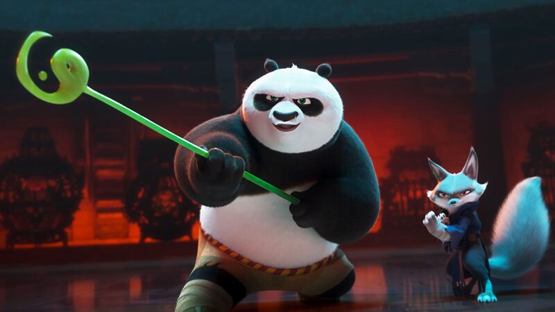 A photo including Kung Fu Panda in the film Kung Fu Panda 4