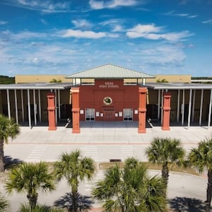 A picture of Viera High School, one of the schools included in the Brevard County in Florida that recently banned furry attire in its new dress code.