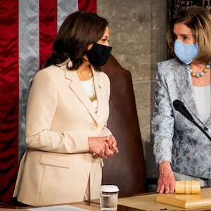 Kamala Harris and Nancy Pelosi