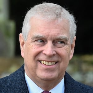 Prince Andrew attends the Royal Family's Christmas Day service at St. Mary Magdalene's church, December 25, 2022.