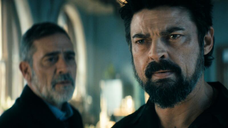 Jeffrey Dean Morgan and Karl Urban 