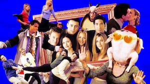 Photo illustration of the cast of Friends