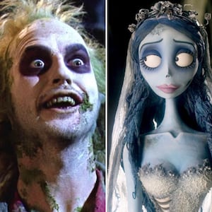 A photo illustration of Sleepy Hallow, Beetlejuice and Corpse Bride