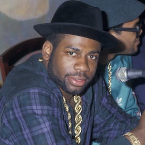 Jam Master Jay, DMC and Rev Run of Run DMC in 1987