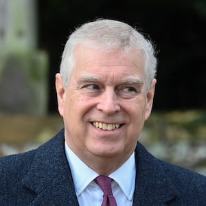 Britain's Prince Andrew, Duke of York attends the Royal Family's Christmas Day service at St. Mary Magdalene's church, Sandringham, December 25, 2022.