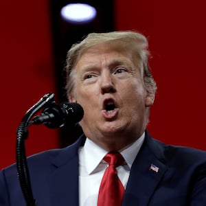 Donald Trump speaks at the Conservative Political Action Conference (CPAC) annual meeting at National Harbor near Washington, D.C., March 2, 2019. 