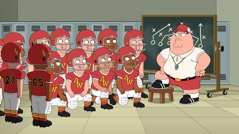 A production still form the new season of Family Guy.