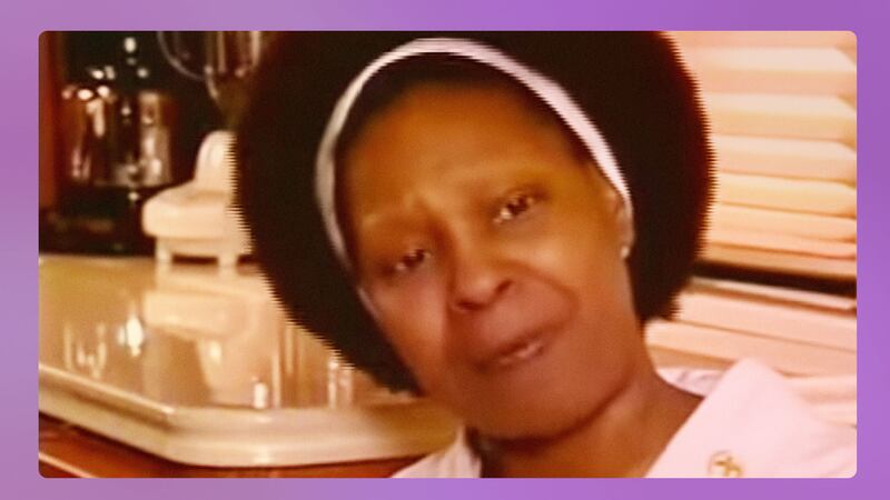 Whoopi Goldberg, in a cameo from the mockumentary “Jackie’s Back” showing Jennifer Lewis.