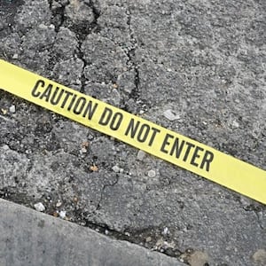 Crime scene tape