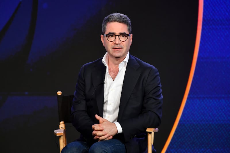 Jonathan Tolins at the Television Critics Association press tour