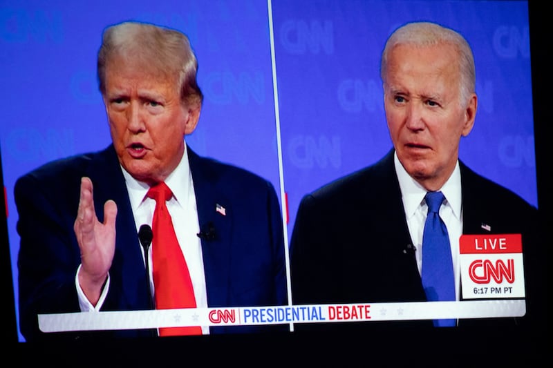 U.S. President Joe Biden and former U.S. President and Republican presidential candidate Donald Trump