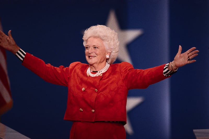 Barbara Bush at Republican Party National Convention, 1992.