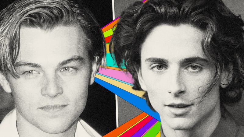 Leonardo di Caprio and Timothee Chalamet