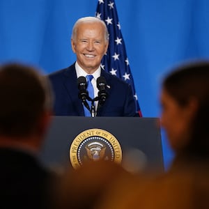 Joe Biden holds a press conference during NATO's 75th anniversary summit, in Washington, U.S., July 11, 2024.